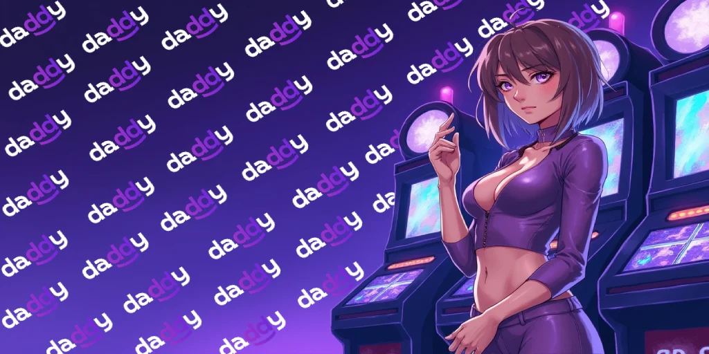 classy girl on the right, “casino daddy” sign on the left.